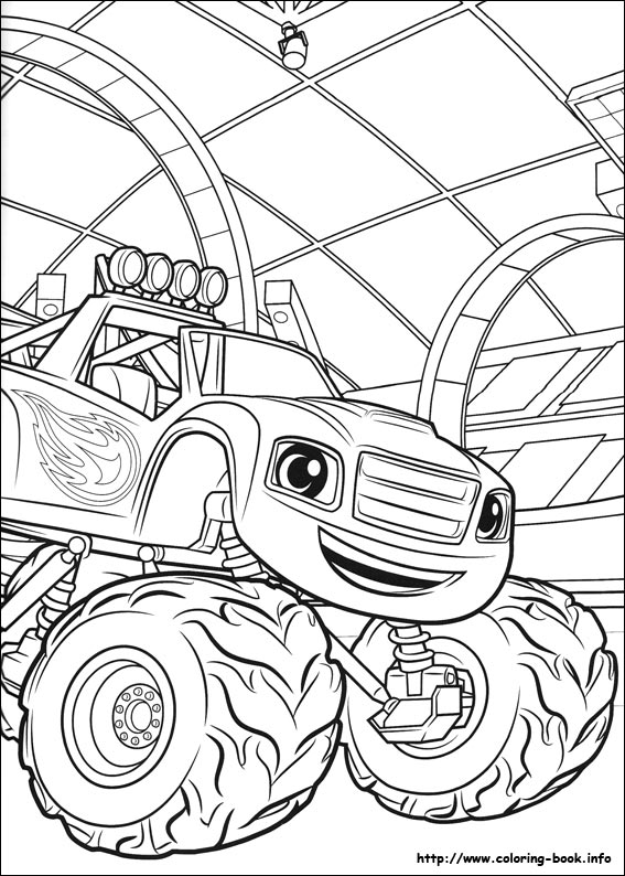 Blaze and the Monster Machines coloring picture