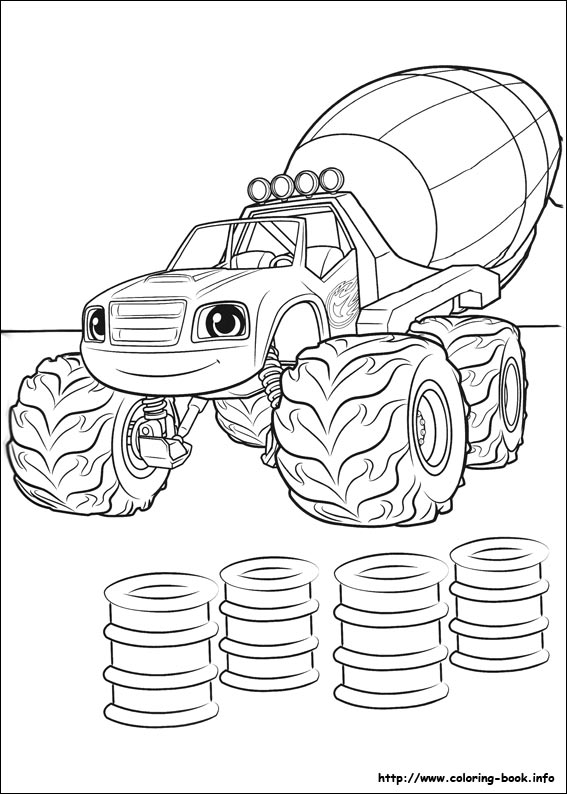 Blaze and the Monster Machines coloring picture