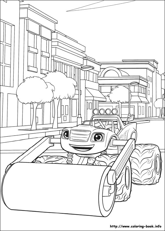 Blaze and the Monster Machines coloring picture