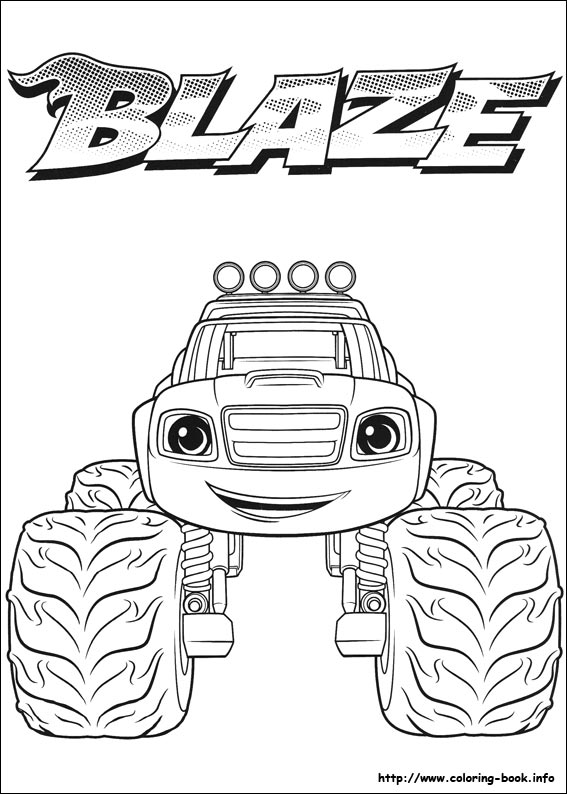 Blaze and the Monster Machines coloring picture