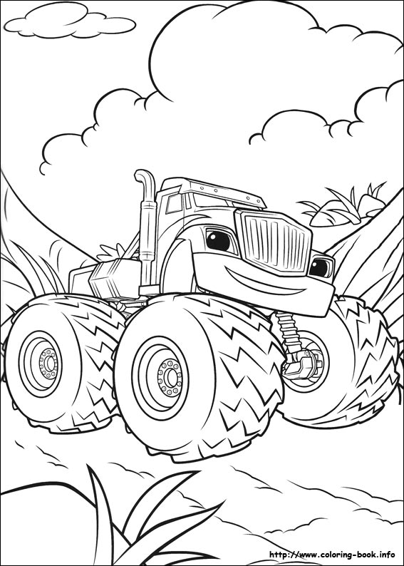 Blaze and the Monster Machines coloring picture