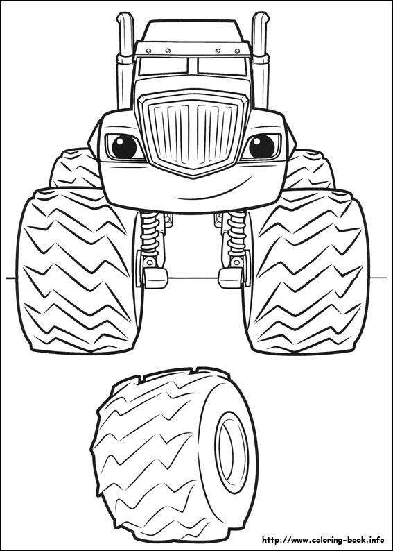 Blaze and the Monster Machines coloring picture