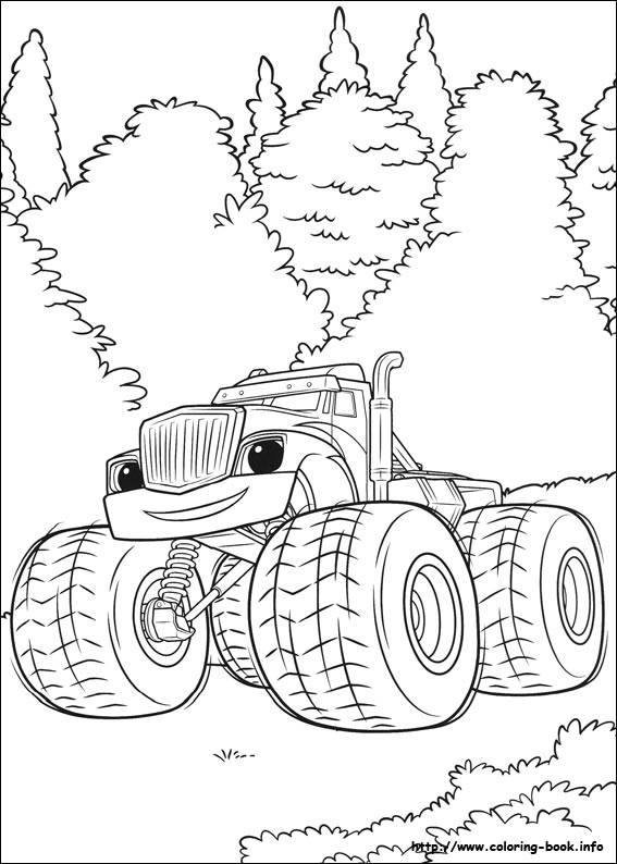 Blaze and the Monster Machines coloring picture