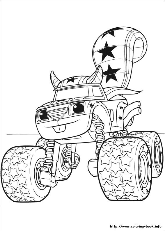 Blaze and the Monster Machines coloring picture