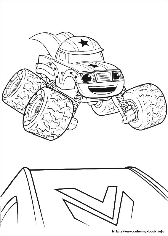 Blaze and the Monster Machines coloring picture