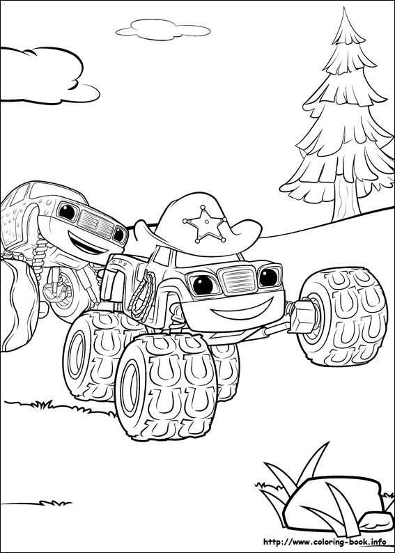 Blaze and the Monster Machines coloring picture