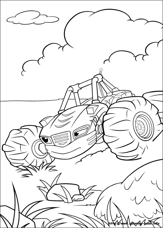 Blaze and the Monster Machines coloring picture