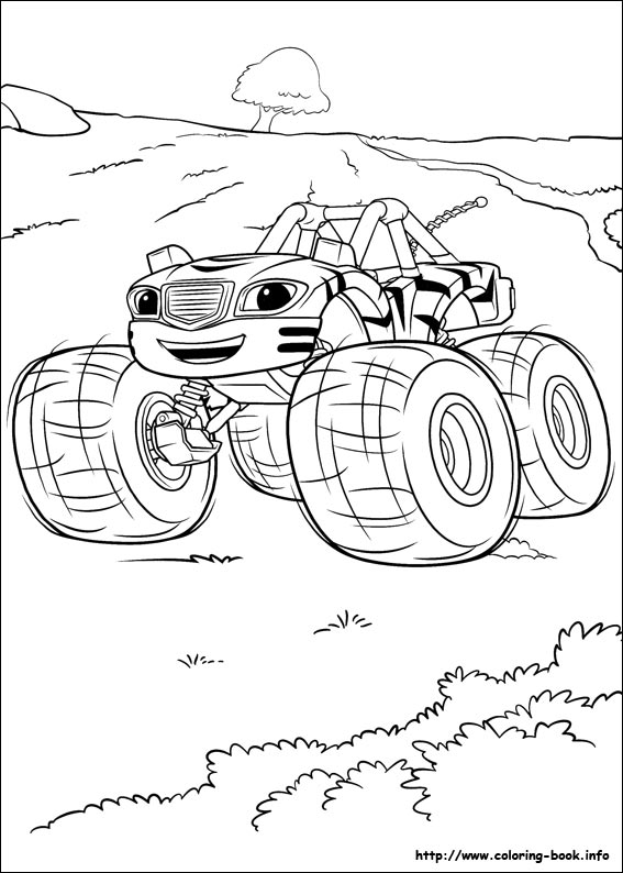 Blaze and the Monster Machines coloring picture