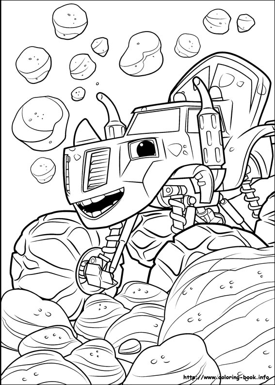 Blaze and the Monster Machines coloring picture