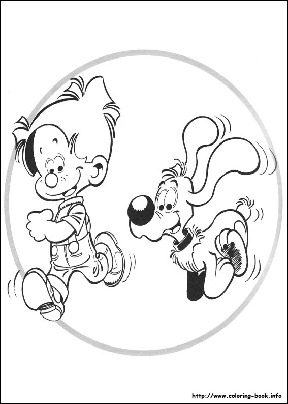 Boule & Bill coloring picture