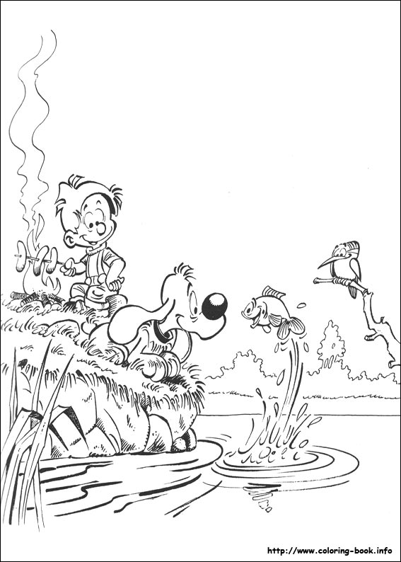 Boule & Bill coloring picture