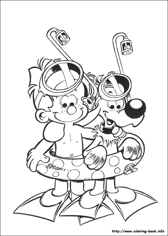 Boule & Bill coloring picture