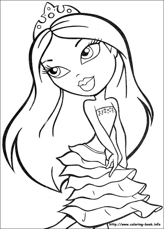 Bratz Coloring Pages Yasmin. Bratz Coloring: She looks so