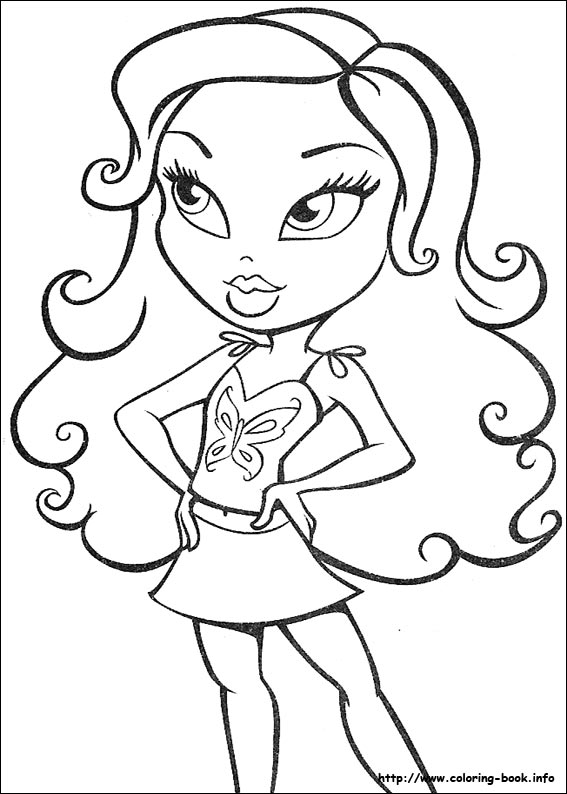 Bratz coloring picture