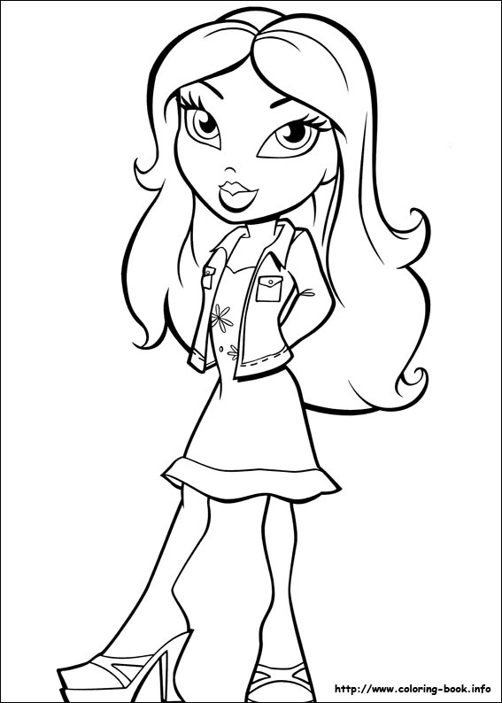 bratz and boots coloring pages - photo #50