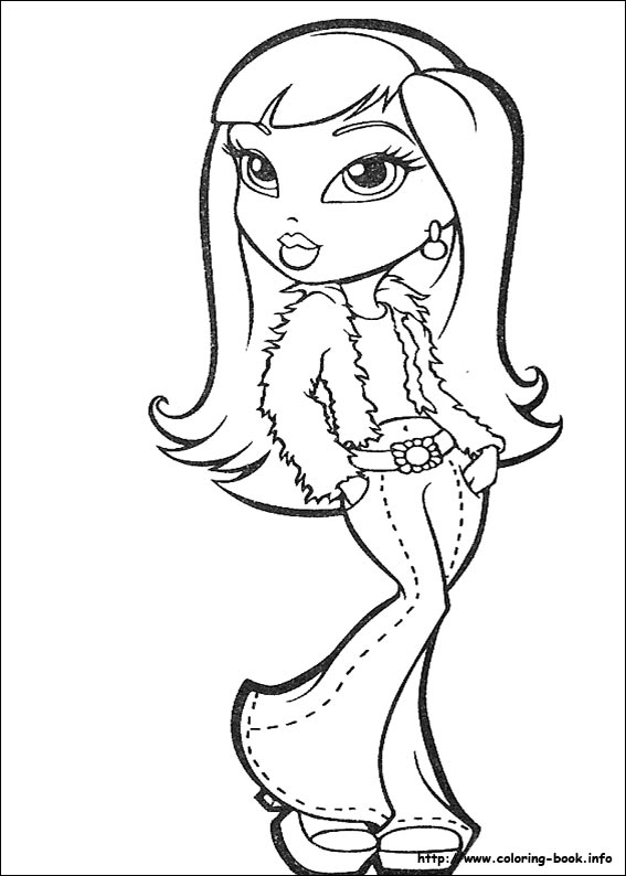 Bratz coloring picture