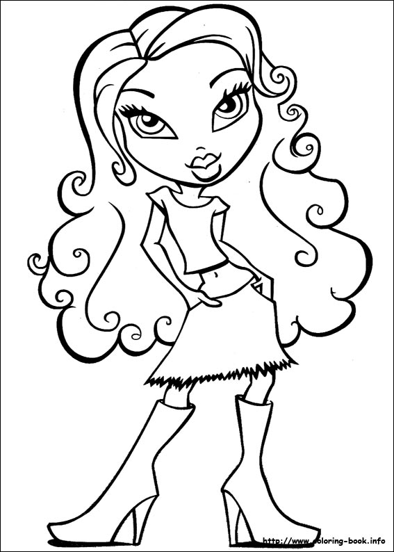 Bratz Coloring Pages On Coloring Book Info coloring book info