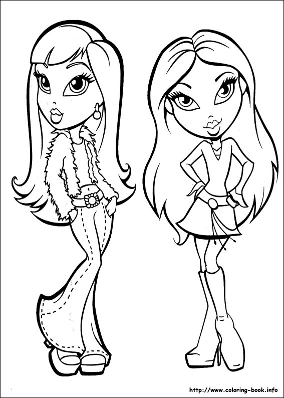 Bratz Coloring Pages Yasmin. Bratz coloring pages below