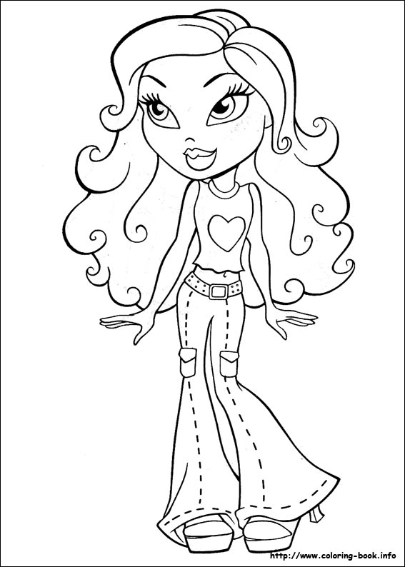 Bratz coloring picture