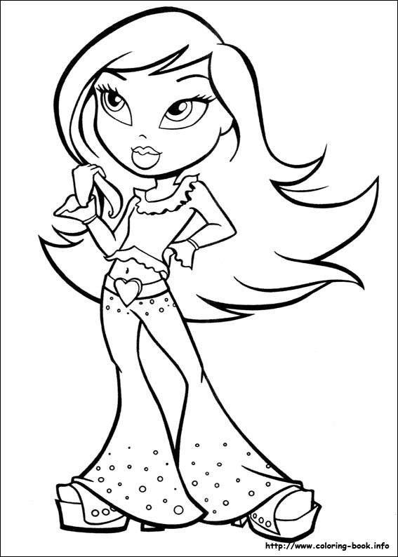 Bratz coloring picture