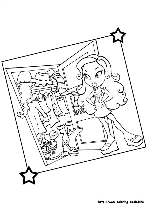 Bratz coloring picture