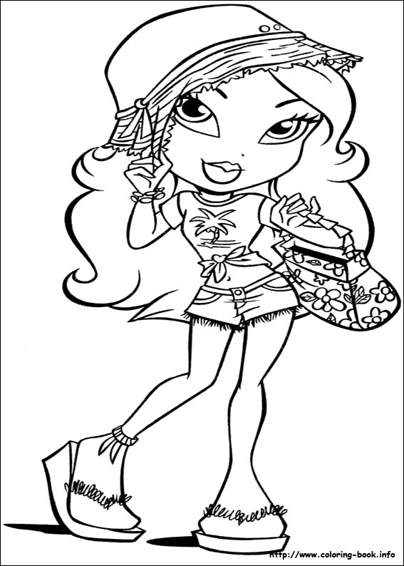 Christmas Bratz Coloring Pages