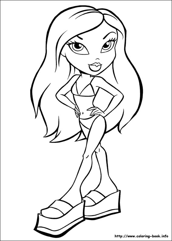 Bratz coloring picture