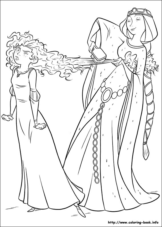 Brave coloring picture