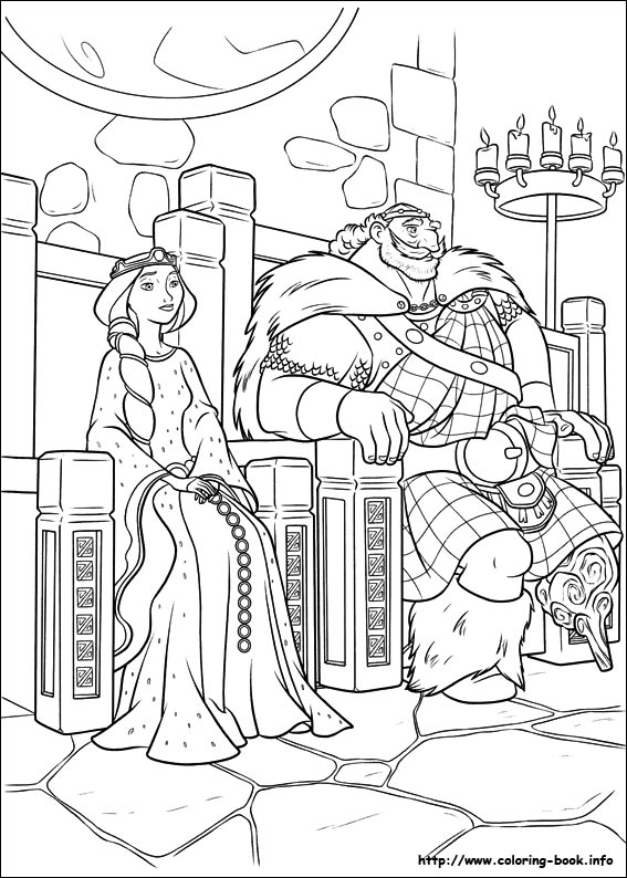 Brave coloring picture