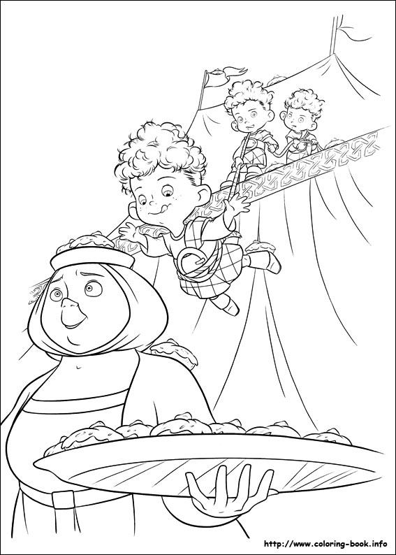 Brave coloring picture