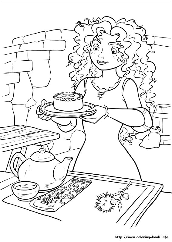 Brave coloring picture