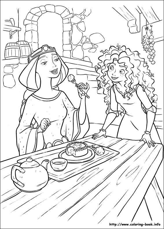 Brave coloring picture