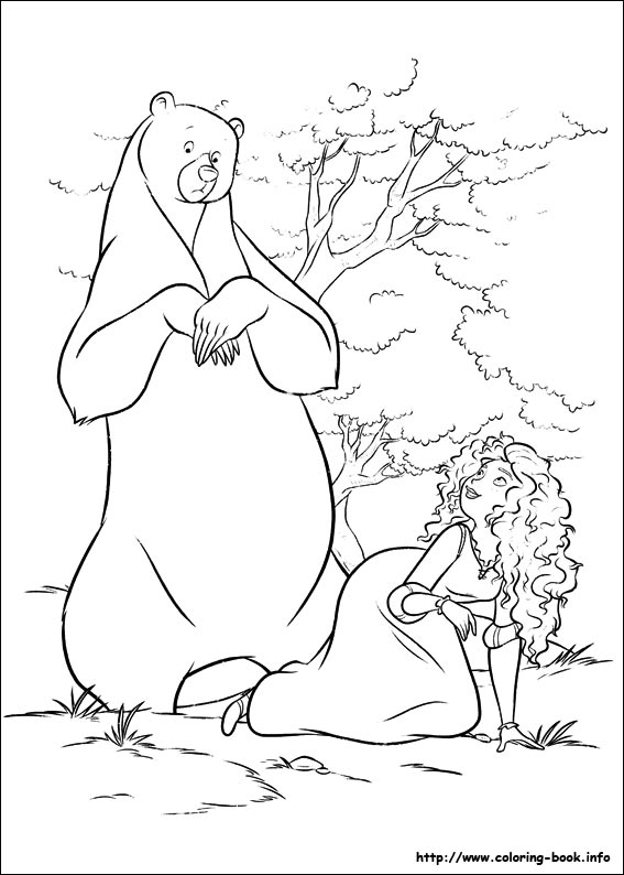 Brave coloring picture