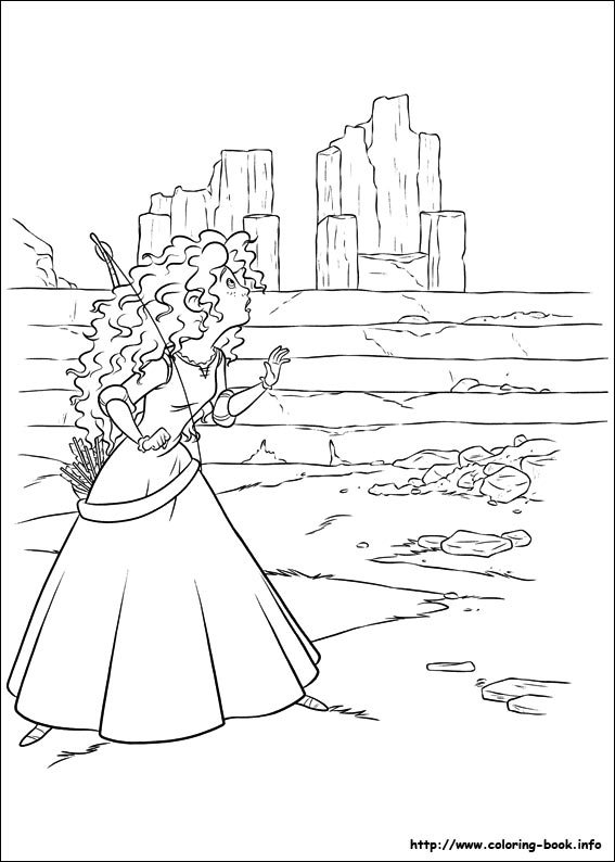 Brave coloring picture