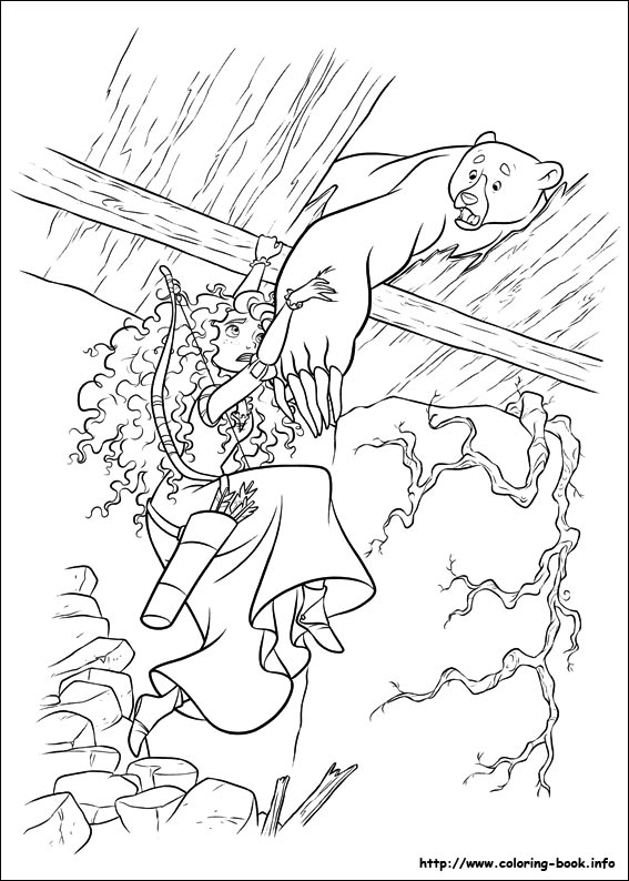 Brave coloring picture