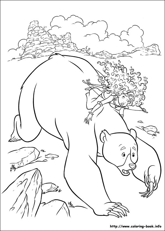 Brave coloring picture