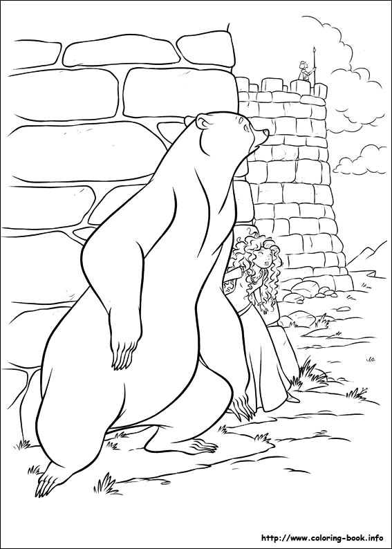 Brave coloring picture