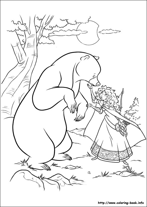 Brave coloring picture