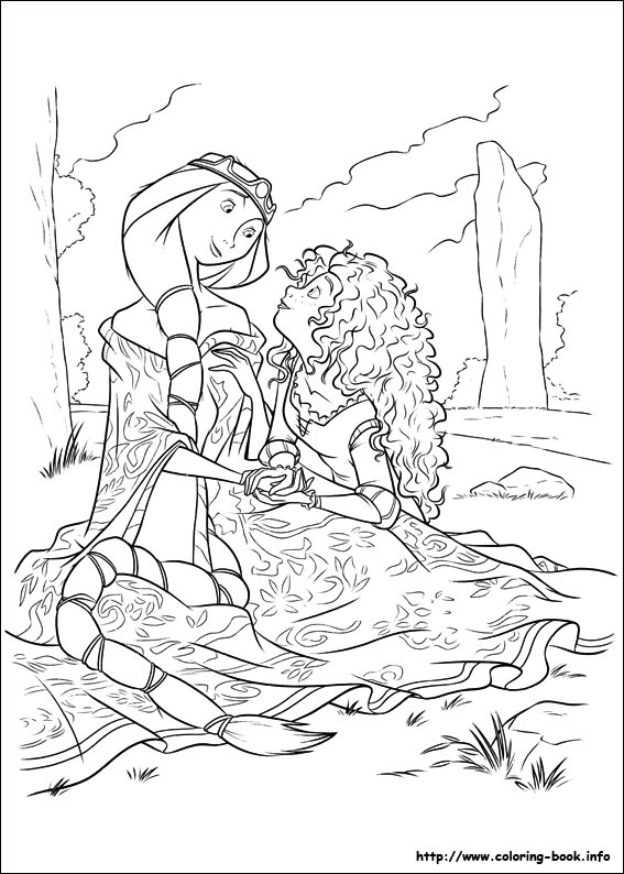 Brave coloring picture