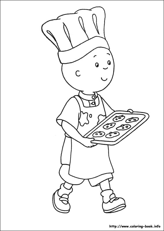 Caillou coloring picture