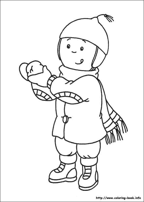 Caillou coloring picture