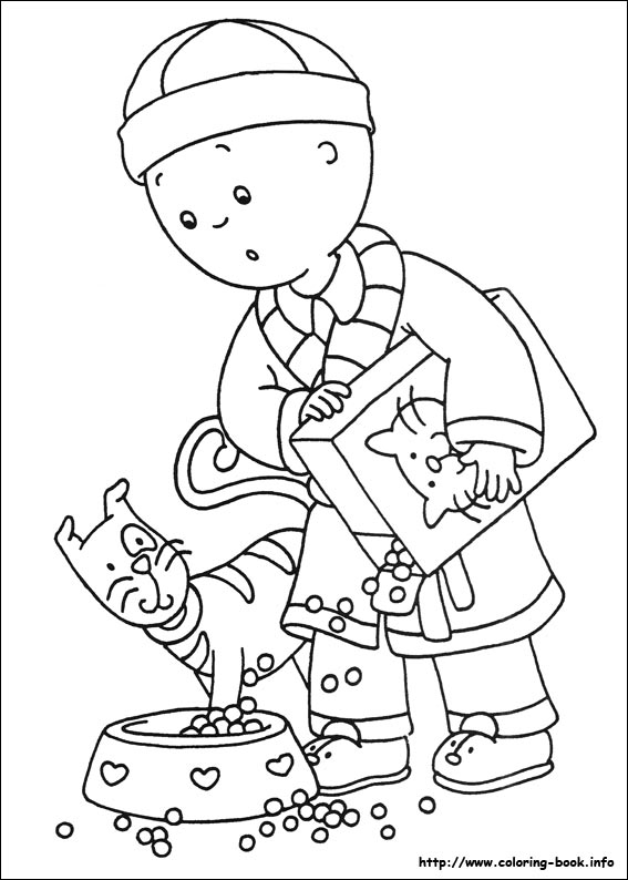 Caillou coloring picture