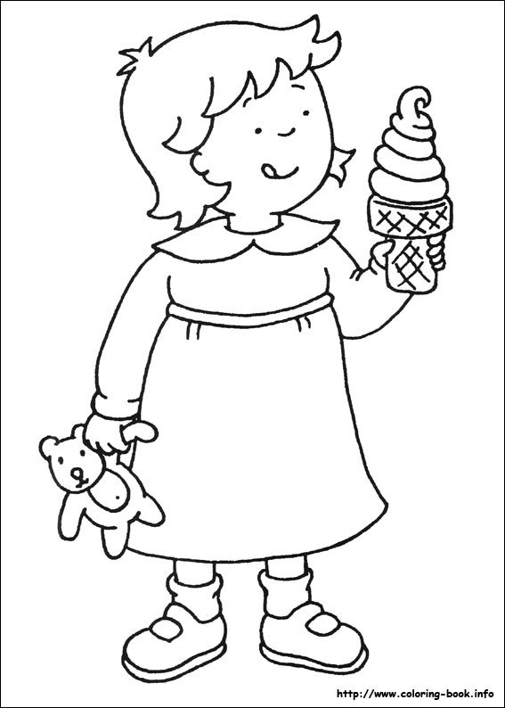 Caillou coloring picture