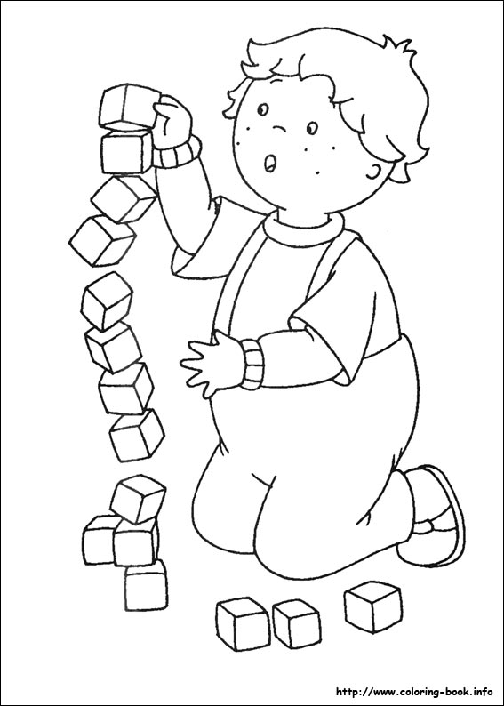 Caillou coloring picture