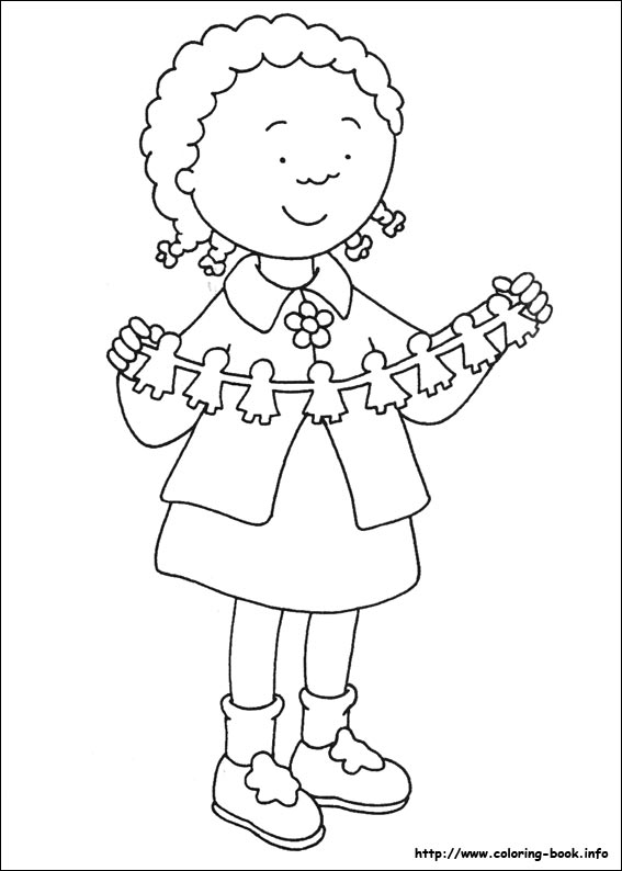 Caillou coloring picture