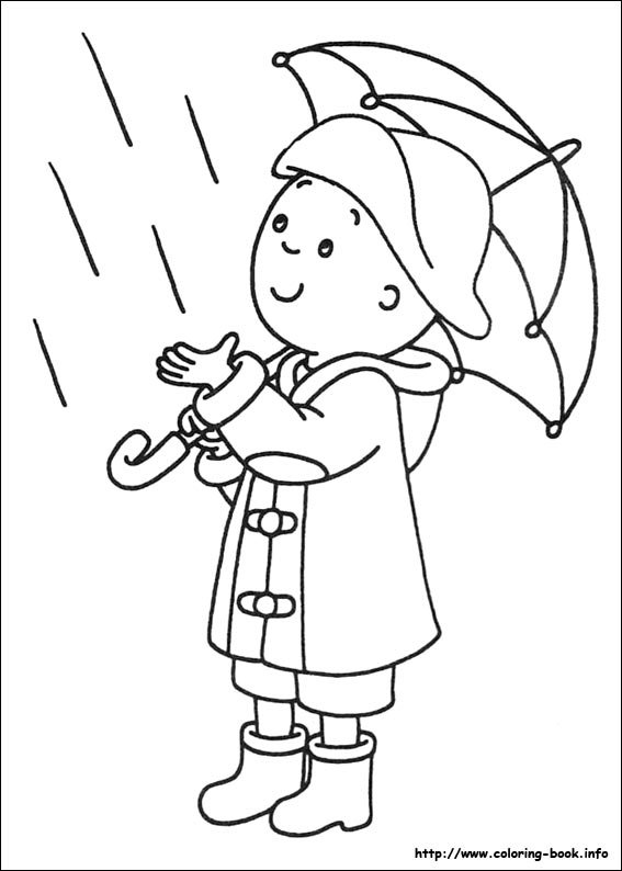 Caillou coloring picture