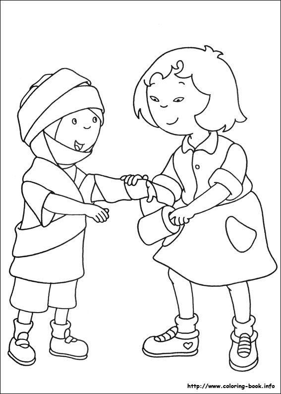 caillou coloring pages gilbert - photo #50