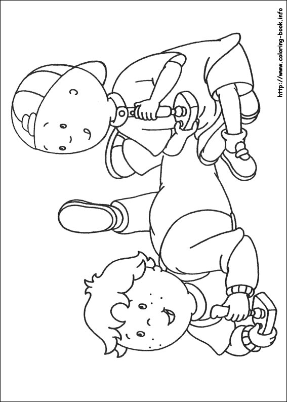 Caillou coloring picture