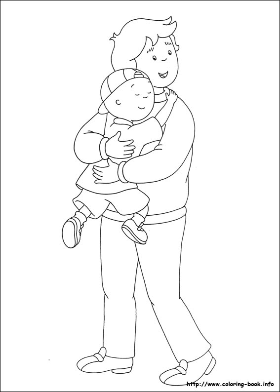 Caillou coloring picture