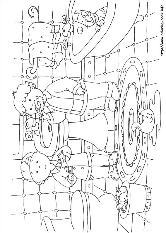 Caillou coloring picture